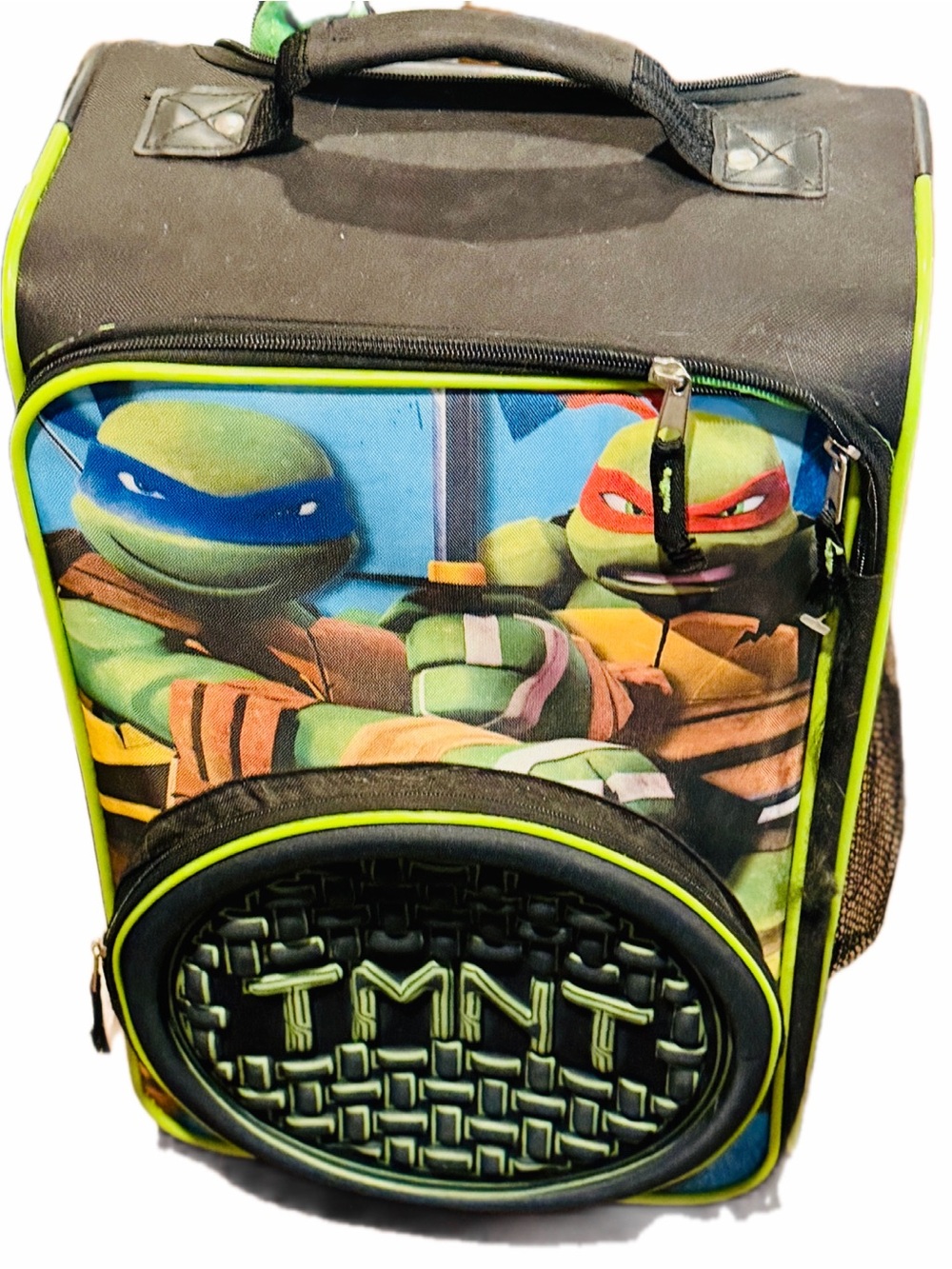 Teenage Mutant Ninja Turtles TMNT Kids Rolling Carry-On Suitcase Black Green
